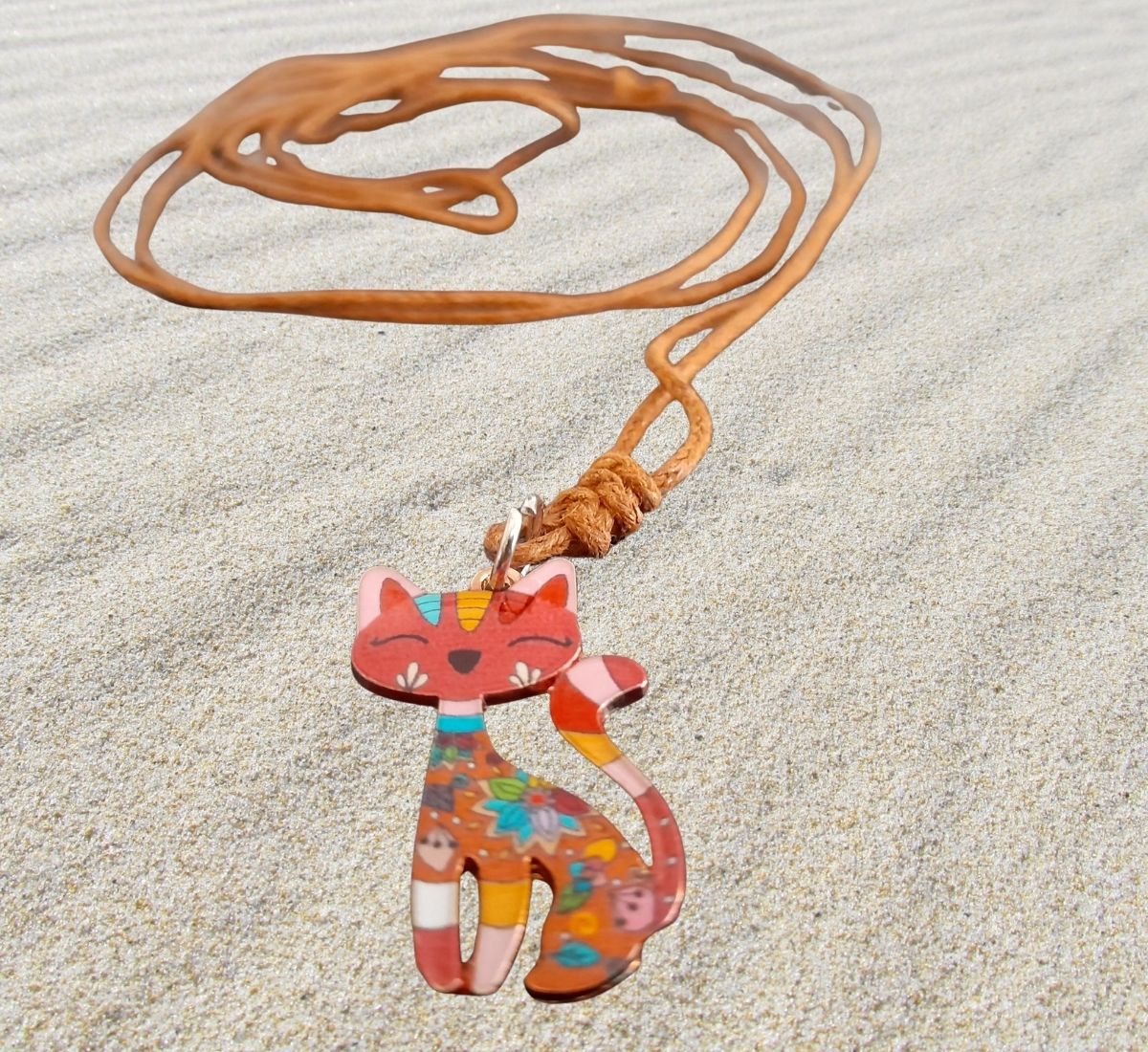 Kedili Kolye - Pembe